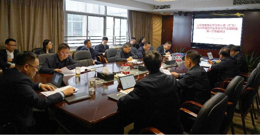 九游会·（J9）官方网站党委理论学习中心组（扩大）开展主题教育专题学习研讨